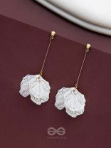 The Snow Petals- Acrylic Earrings 