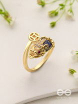 Dragonheart's Crown - Golden Statement Ring 