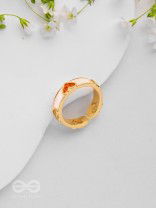 Adorable Affection - Heart Enamelled Ring 