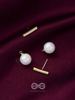 Modern Grace - Golden Embellished Ear Jackets