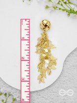 Dripping Leaves - Golden Earrings