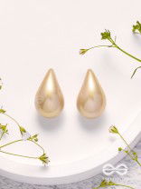 Glitter Drops - Holographic Acrylic Earrings (Golden)