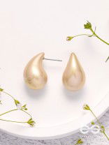 Glitter Drops - Holographic Acrylic Earrings (Golden)