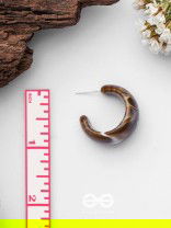 Cinnamon Swirl  - Acrylic Earrings