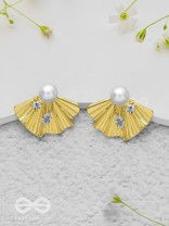 Marine Marvels - Golden Stud Earrings