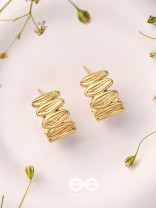 Miniature Seashells - Golden Earrings