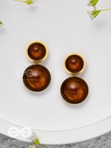 Earthy Treasures - Golden Earrings