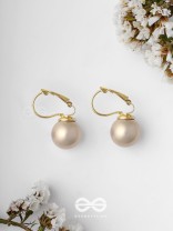 Regal Pearls - Golden  Earrings