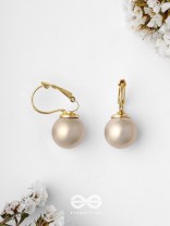 Regal Pearls - Golden  Earrings