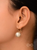 Regal Pearls - Golden  Earrings