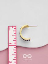 Butterfly Ballet - Golden Enamelled Earrings