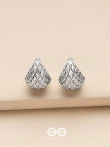 Moonlit Scales - Silver Earrings