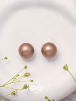 Drop Of Mocha - Casual Stud Earrings