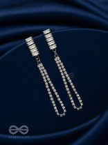 Gala Night - Silver Embellished Earrings 