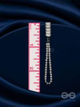 Gala Night - Silver Embellished Earrings 