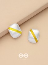 Timeless Nobility - White Stud Earrings