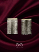 Starry Falls - Golden Embellished Earrings