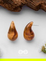 Chestnut Chic - Acrylic Earrings