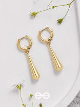 Sunny Drops - Golden Casual Earrings