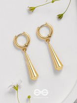 Sunny Drops - Golden Casual Earrings