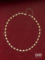 Enchanted Lover - Golden Necklace With Anti-Tarnish Coating