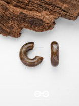 Coffee Curves - Acrylic Earrings