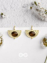 Coffee Bean Beauties - Golden Earrings