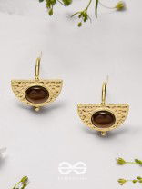Coffee Bean Beauties - Golden Earrings