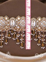 Bhadrashochi- The Shimmering Shower- Shells, Beads, Mirror And Glass Drops Hand Embroidered Choker Neckpiece