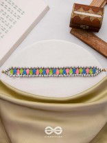  The Vivid Drops - Enamelled Oxidised Choker Neckpiece (Multicolour)