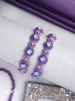 Jagacchitra- The Nebula Sparkles - Stones And Beads Hand Embroidered Bangles (Set Of 2)