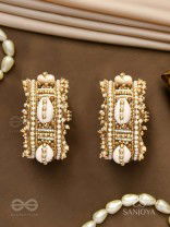 Lavnakar- The Coast Of Treasures- Shells And Beads Hand Embroidered Bangles (Set Of 2)