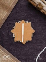 Ucchvasit - The Cowrie Bloom - Mirrors, Shells And Beads Hand Embroidered Hair Accessory