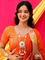 Upkulam - The Shore Letters - Shells, Beads And Pearl Drops Hand Embroidered Neckpiece