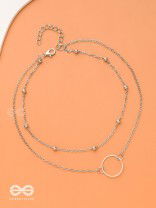 The Lavish Layers Of Elegance - Silver Multilayered Neckpiece With Anti-tarnish Coating