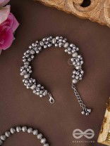 The Moon-Drenched Melody - Oxidised Bracelet 