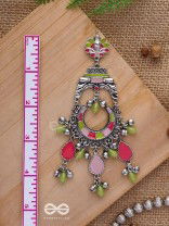 The Brilliant Paradise - Enamelled Oxidised Earrings