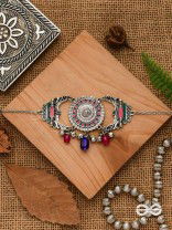 The Glorious Legacy - Enamelled Oxidised Neckpiece