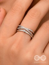 The Precious Proposal - Cubic Zirconia Silver Ring (Adjustable)