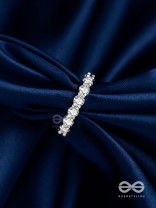 The Shiny Tales - Silver Cubic Zirconia Ring (Adjustable)