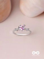 The Celestial Affection - Silver Cubic Zirconia Ring