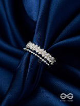 The Jewel Frost - Silver Cubic Zirconia Ring (Adjustable)