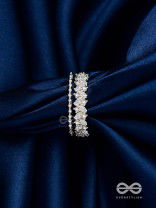 The Jewel Frost - Silver Cubic Zirconia Ring (Adjustable)