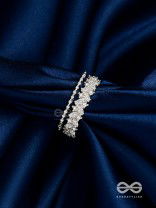 The Jewel Frost - Silver Cubic Zirconia Ring (Adjustable)