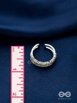 The Jewel Frost - Silver Cubic Zirconia Ring (Adjustable)