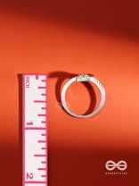 The Artisan Leaf - Cubic Zirconia Silver Ring