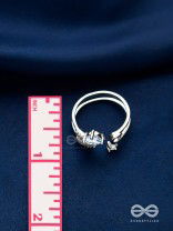 The Dreamy Dazzle - Silver Cubic Zirconia Ring (Adjustable)