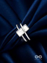 The Band Of Grace - Silver Cubic Zirconia Ring (Adjustable)