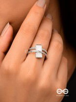 The Band Of Grace - Silver Cubic Zirconia Ring (Adjustable)