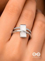 The Band Of Grace - Silver Cubic Zirconia Ring (Adjustable)